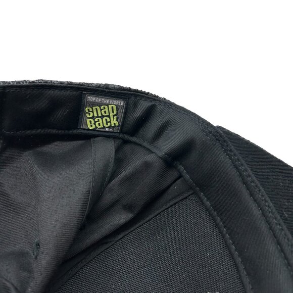 Wisconsin Badgers Big Ten Snapback Hat Cap Black Red Top World Adjustable - Picture 9 of 13